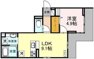 （仮）D-ROOM東田町PJの物件間取画像